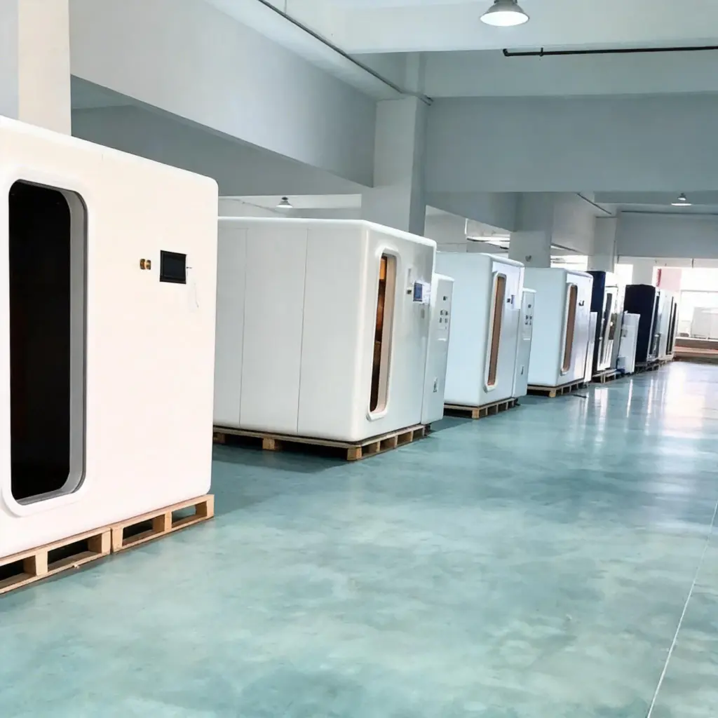 Oxygen chamber equipment preparation workshop